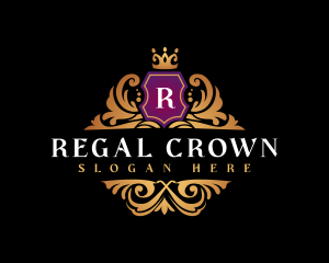 Royalty Crown Crest logo design