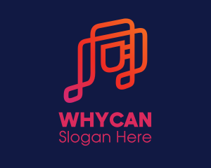 Music Note - Digital Music Cafe logo design
