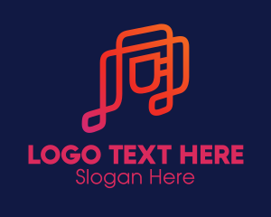 Music Lounge - Digital Music Cafe logo design