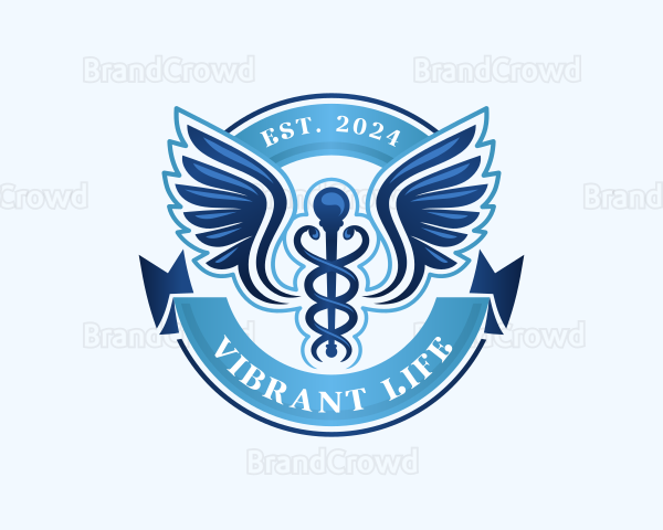 Medical Health Caduceus Logo