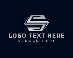 Letter S - Industrial Machine Metalwork logo design