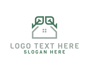 Tree - House Leaves Nature logo design