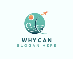 Vacation - Travel Airplane Trip logo design