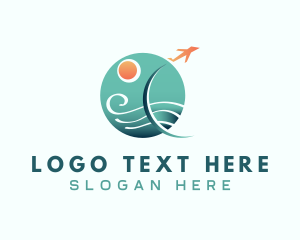 Travel Airplane Trip Logo