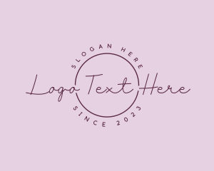 Feminine Script Lifestyle Logo