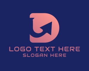 Moving Company - Logistics Arrow Letter D logo design