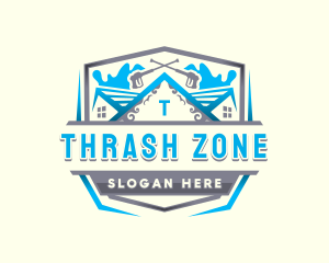 Pressure Washer Sanitation logo design