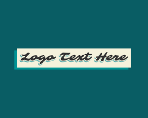 Retail - Simple Startup Script logo design