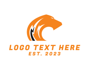 Feline - Lightning Hound Dog logo design