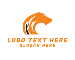 Lightning Hound Dog Logo