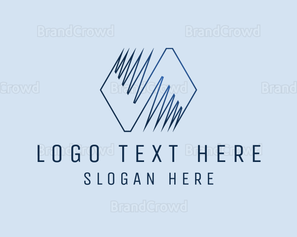 Zigzag Polygon Company Logo