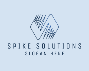 Spike - Zigzag Polygon Company logo design