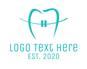 Stroke - Tooth Dentist Stroke logo design