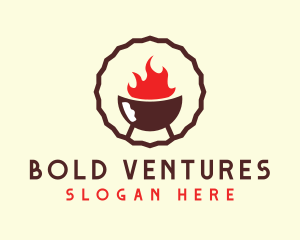 Smoked Hot Barbecue BBQ Grill logo design