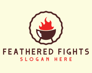 Smoked Hot Barbecue BBQ Grill logo design