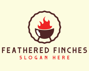 Smoked Hot Barbecue BBQ Grill logo design