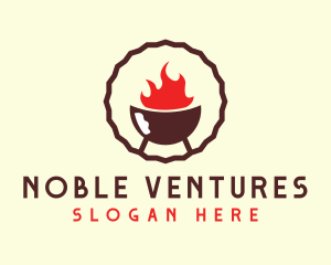 Smoked Hot Barbecue BBQ Grill logo design