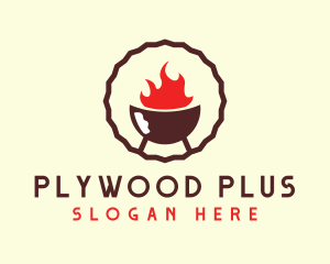 Smoked Hot Barbecue BBQ Grill logo design