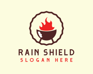 Smoked Hot Barbecue BBQ Grill logo design