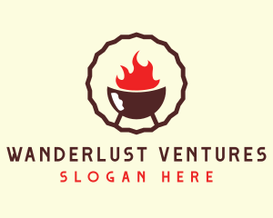 Smoked Hot Barbecue BBQ Grill logo design