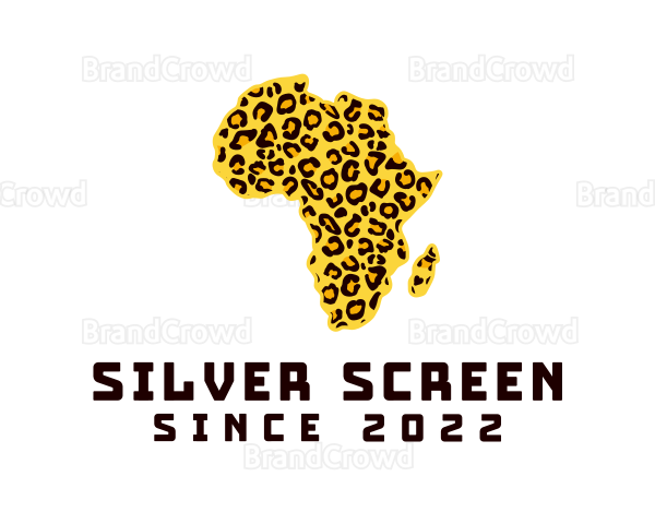Leopard African Map Logo