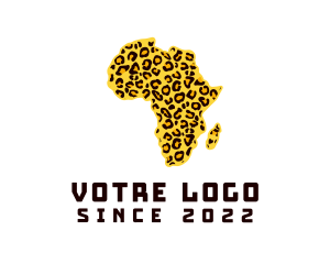 Carnivore - Leopard African Map logo design
