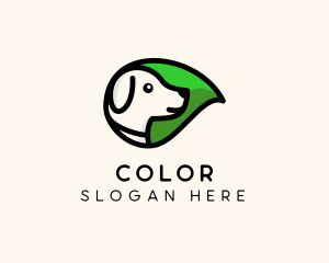 Pet Shop - Organic Leaf Dog logo design