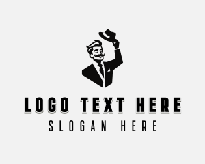 Suit - Man Menswear Fashion logo design