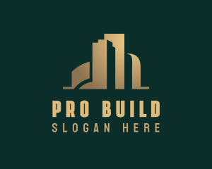 Construction Building Realty logo design