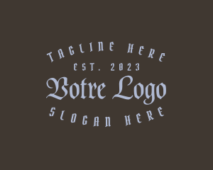 Gothic Retro Tattoo Logo