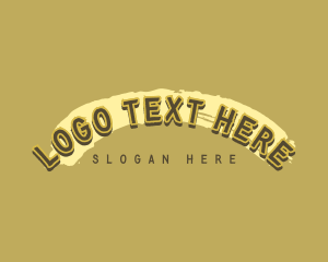 Clothing Line - Rustic Pub Paint Brush logo design