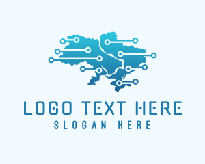 Tech Company - Tech Network Ukraine logo design