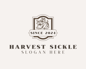 Organic Produce Farm logo design