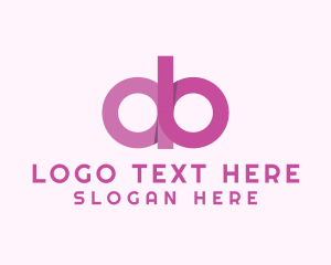 Letter Db - Feminine Apparel Business logo design