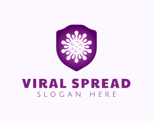 Infection - Virus Defense Shield logo design