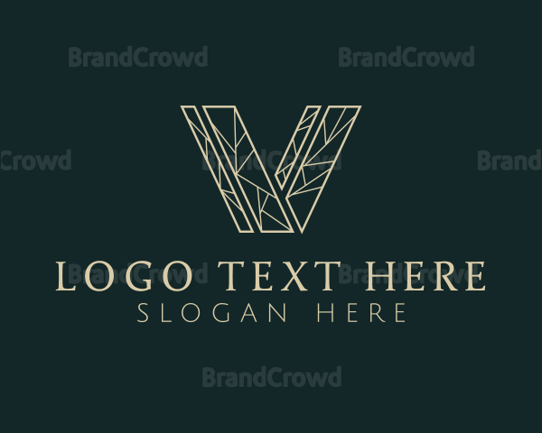 Luxury Business Letter V Logo