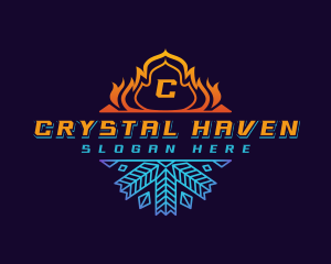 Fire Crystal Ice  logo design