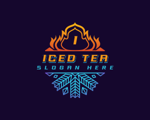 Fire Crystal Ice  logo design