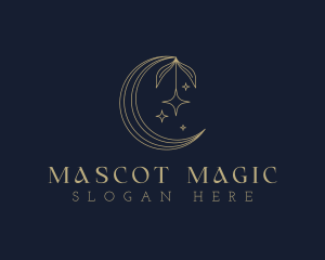 Star Moon Floral logo design