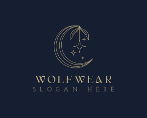 Bohemian - Star Moon Floral logo design