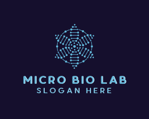 Flower Biotech Laboratory logo design