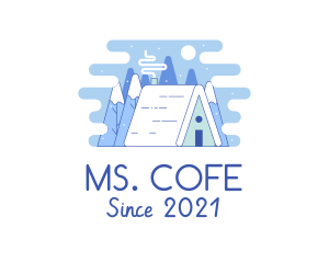 Holiday - Winter Forest Cabin logo design