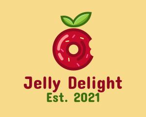 Apple Jelly Donut  logo design