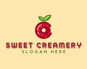 Apple Jelly Donut  logo design