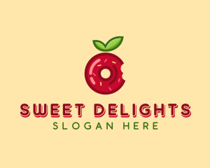 Apple Jelly Donut  logo design