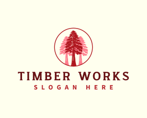 Giant Sequoia Tree logo design