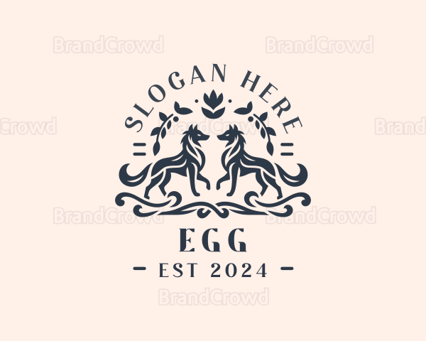 Canine Elegant Crest Logo