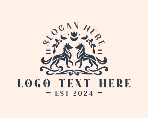 Elegant - Canine Elegant Crest logo design