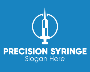 Syringe - Rocket Vaccine Syringe logo design