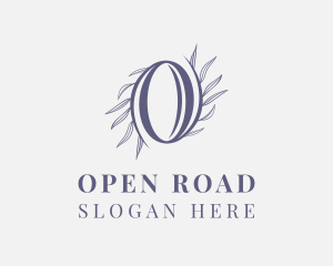 Leaf Border Letter O logo design